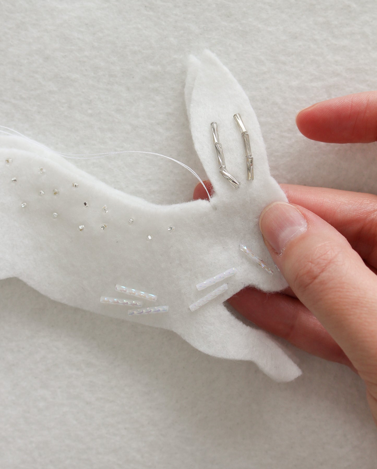 *Digital* Leaping Bunny Felt Ornament Pattern