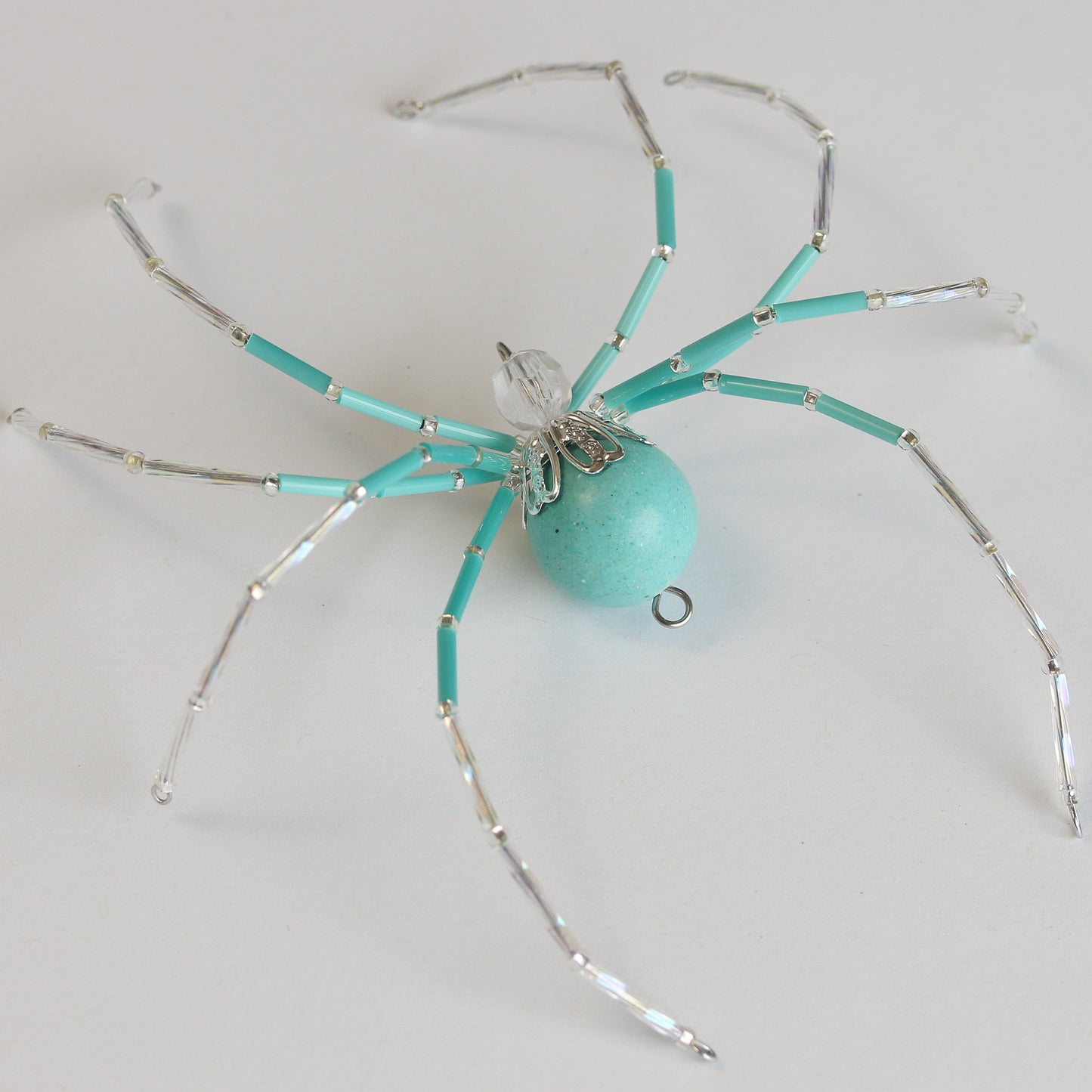 Beaded Spider Christmas Ornaments Set of 3 (CUSTOM FOR AMY P. - One of a Kind)