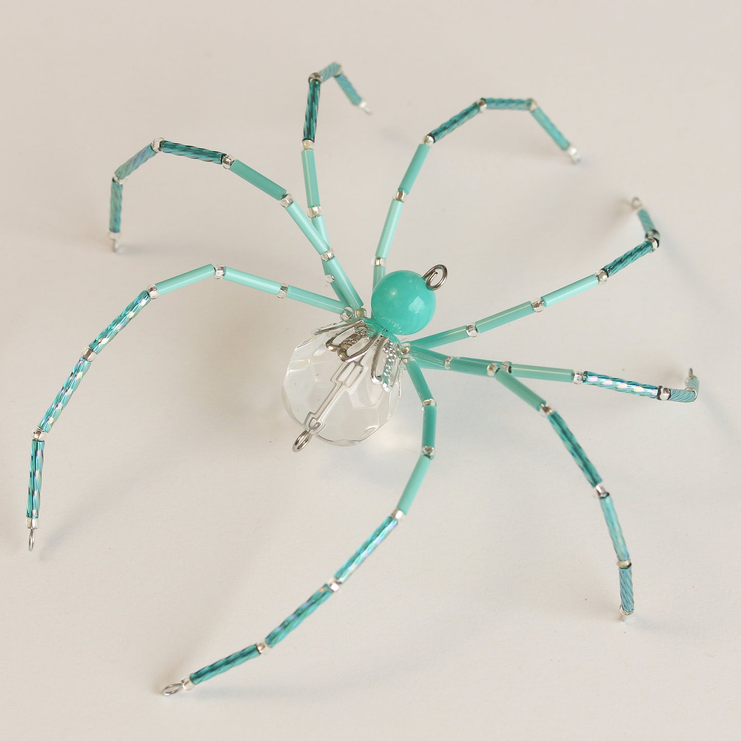 Beaded Spider Christmas Ornaments Set of 3 (CUSTOM FOR AMY P. - One of a Kind)