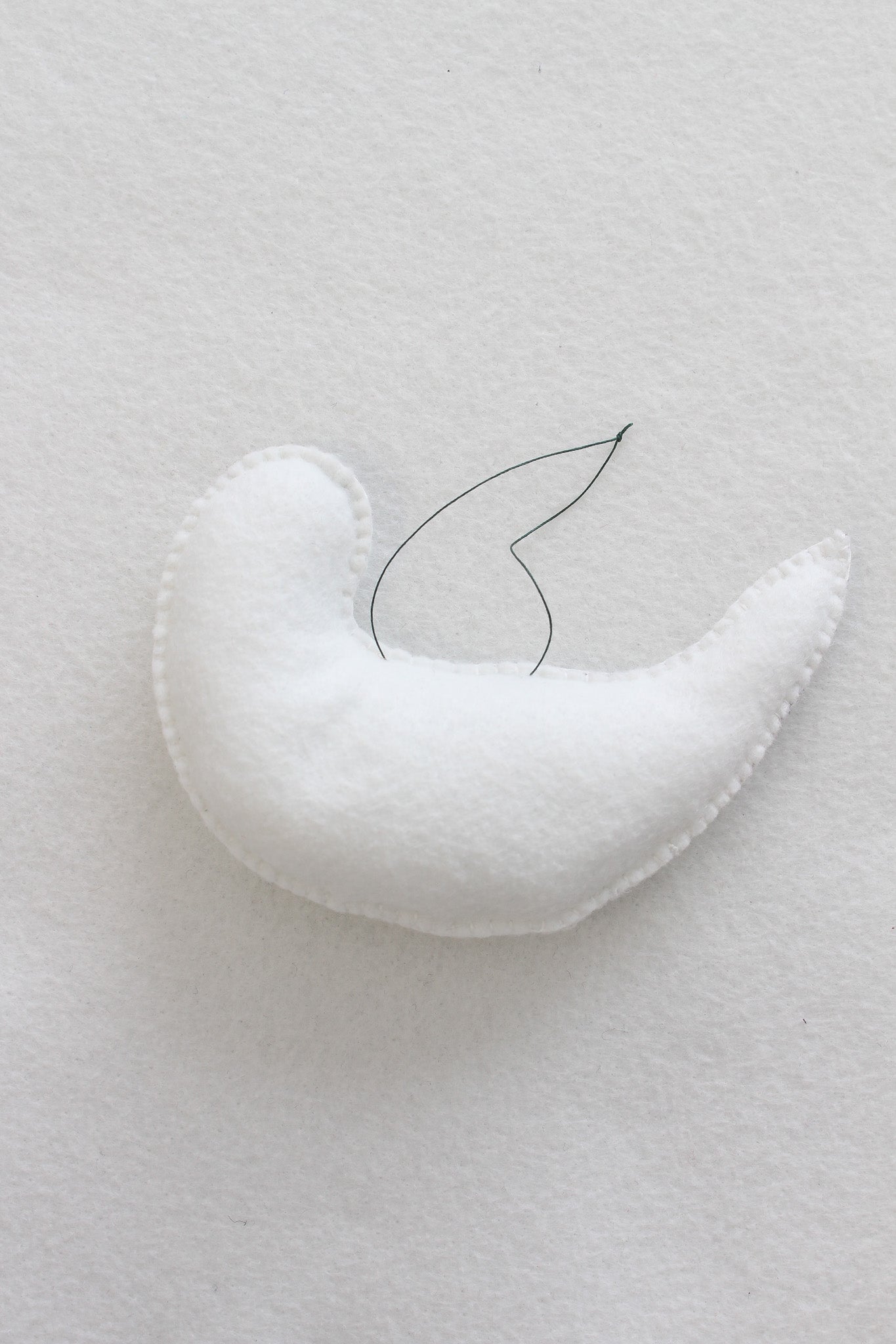 Handmade Felt Ornament: Felt Seal Ornament OOAK