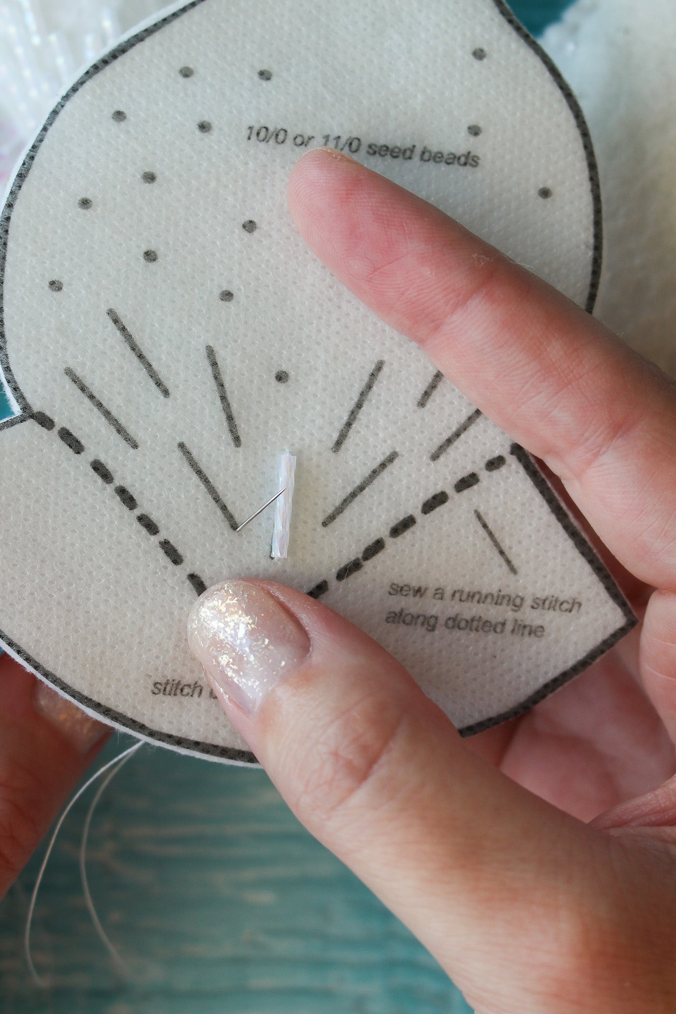 *Digital* Ptarmigan Bird Felt Ornament Pattern