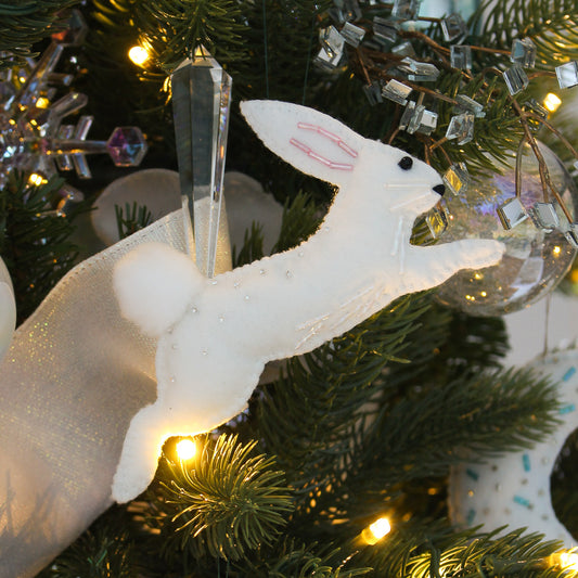 *Digital* Leaping Bunny Felt Ornament Pattern