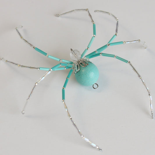 Beaded Spider Christmas Ornaments Set of 3 (CUSTOM FOR AMY P. - One of a Kind)