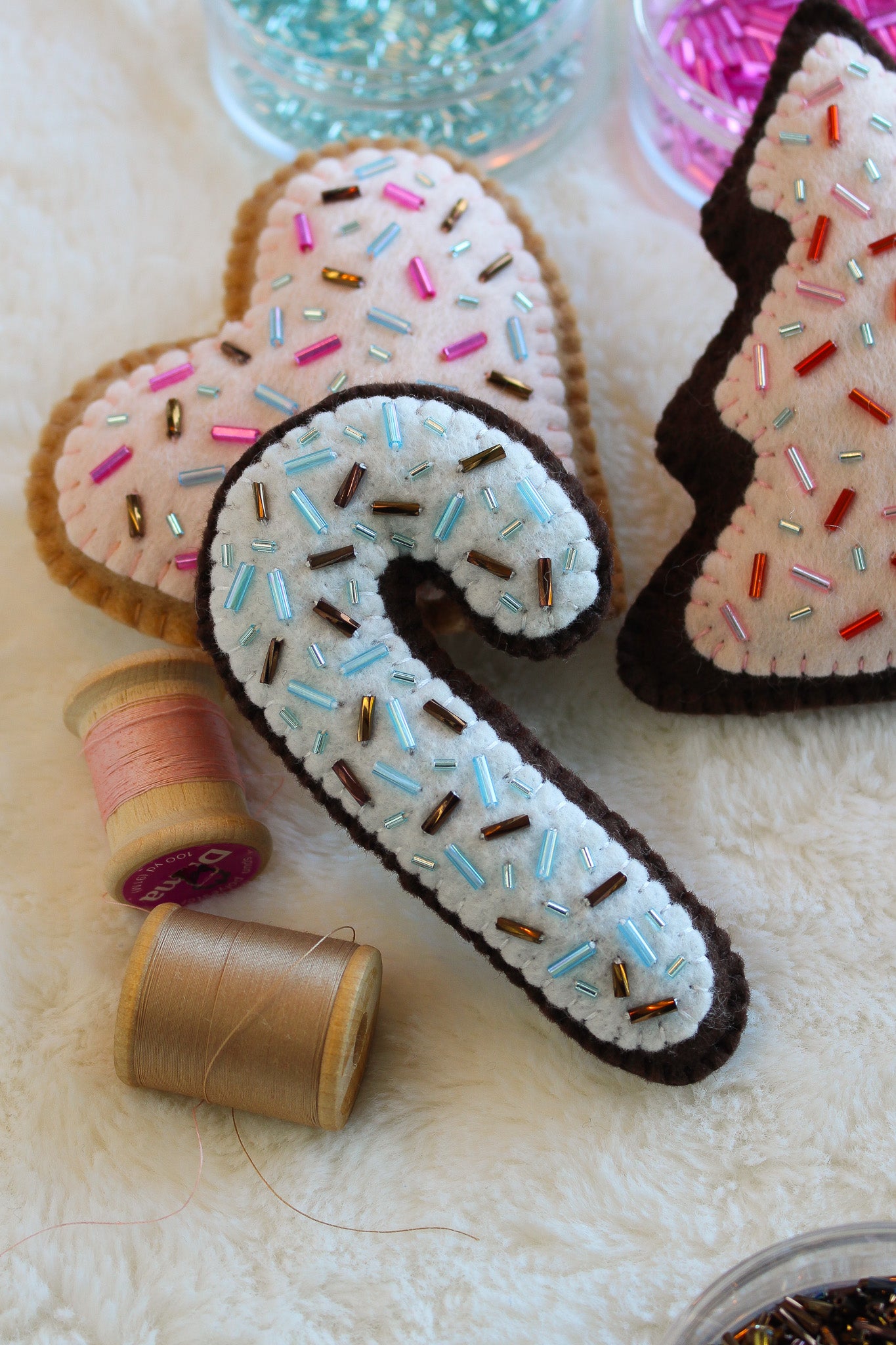 *Digital* Felt Cookie Ornament Pattern Set (x3)