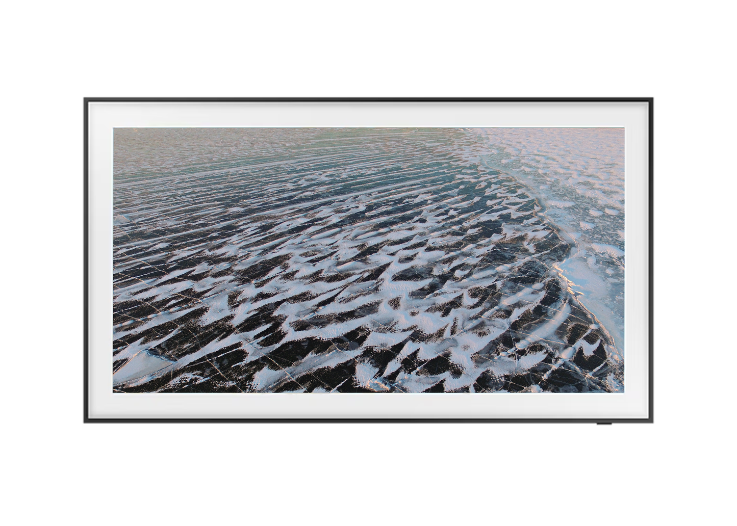 Samsung Frame TV Art: Aerial Lake Superior Photography - "Windswept"