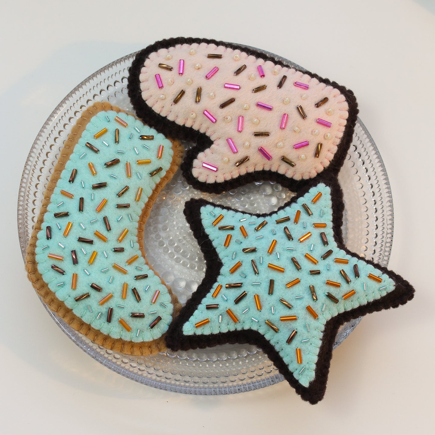 *Digital* Felt Cookie Ornament Pattern Set (x3) SECOND BATCH