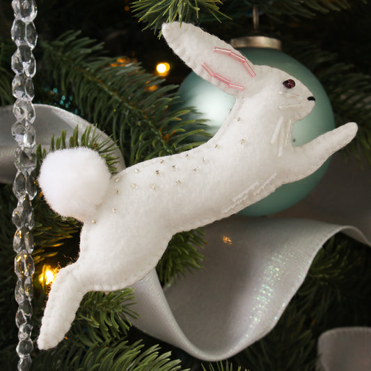 *Digital* Leaping Bunny Felt Ornament Pattern