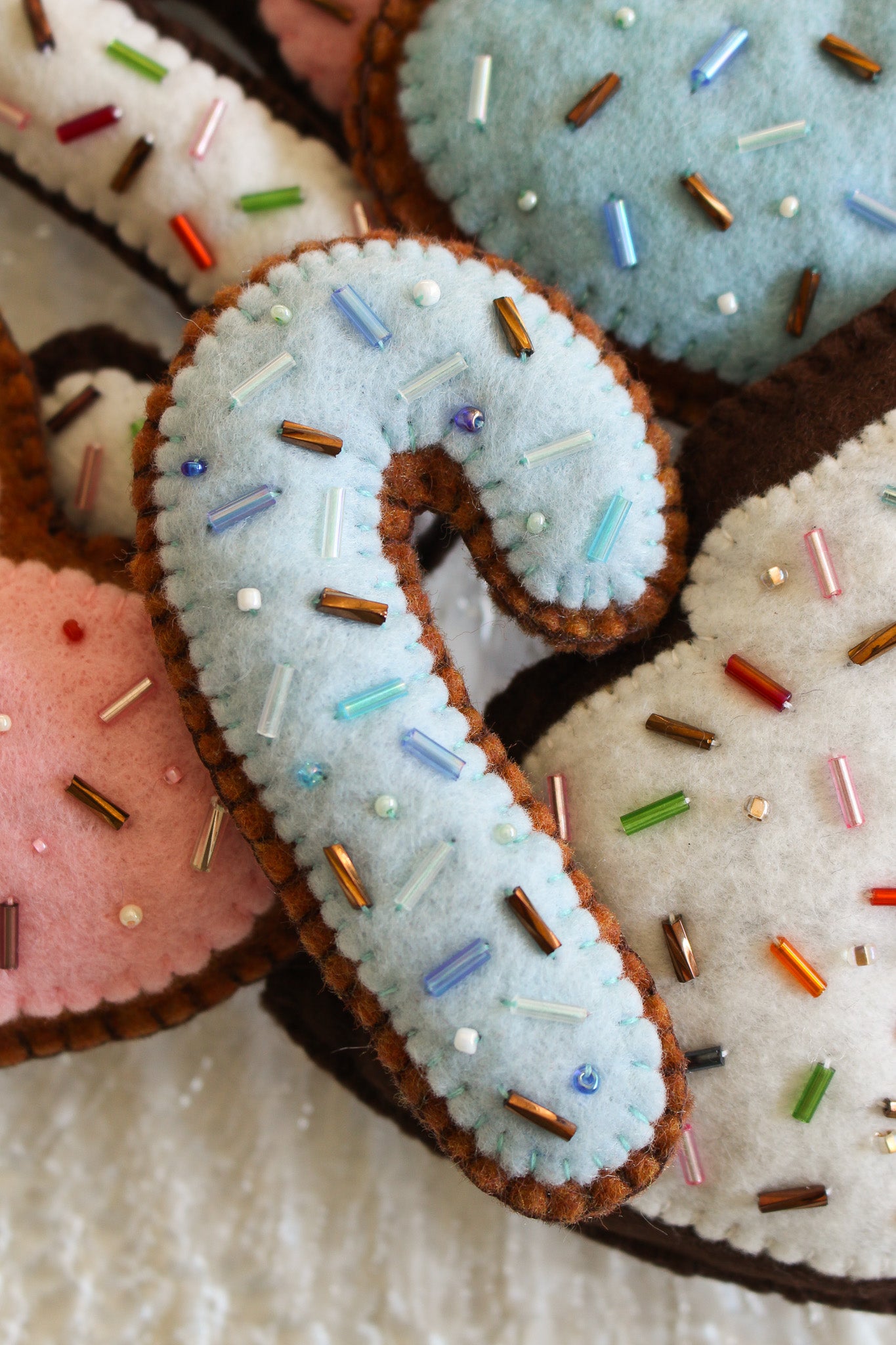 *Digital* Felt Cookie Ornament Pattern Set (x3)